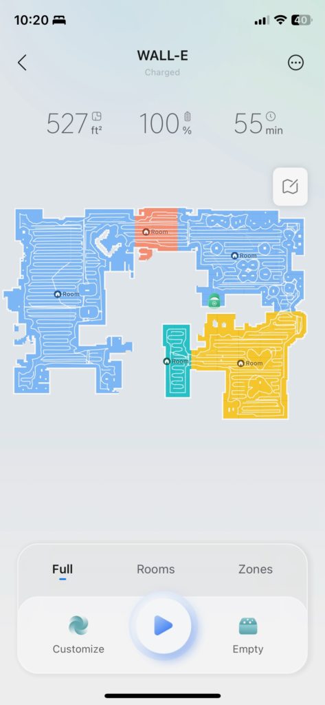 RoboRock Q5 DuoRoller+ Map